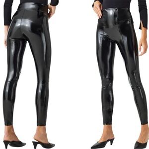 SPANX Faux Patent Leather Leggings. Size M. NWT.